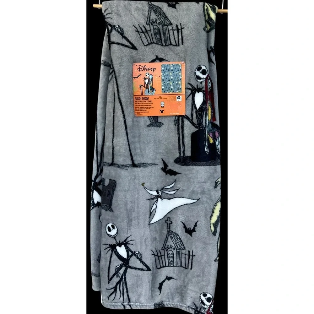 Disney Nightmare Before Christmas Oogie Boggie Jack Halloween Throw Blanket NWT